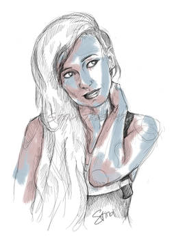 Lights portrait sketch