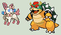 Ninfia Sprite With Bonus Bowser