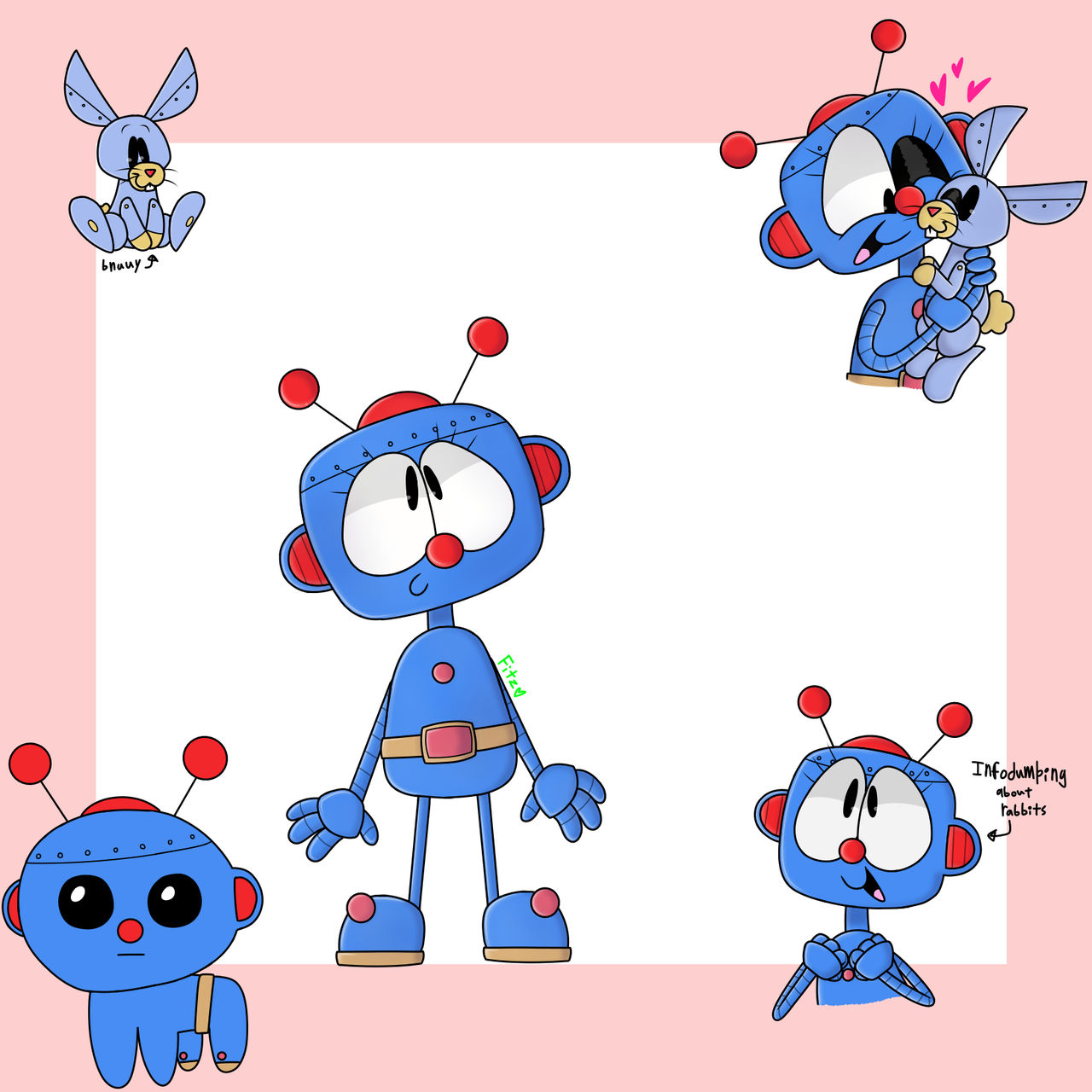 Little Robots Rabbit little robot rabbit by KitsuneChan0413 on DeviantArt