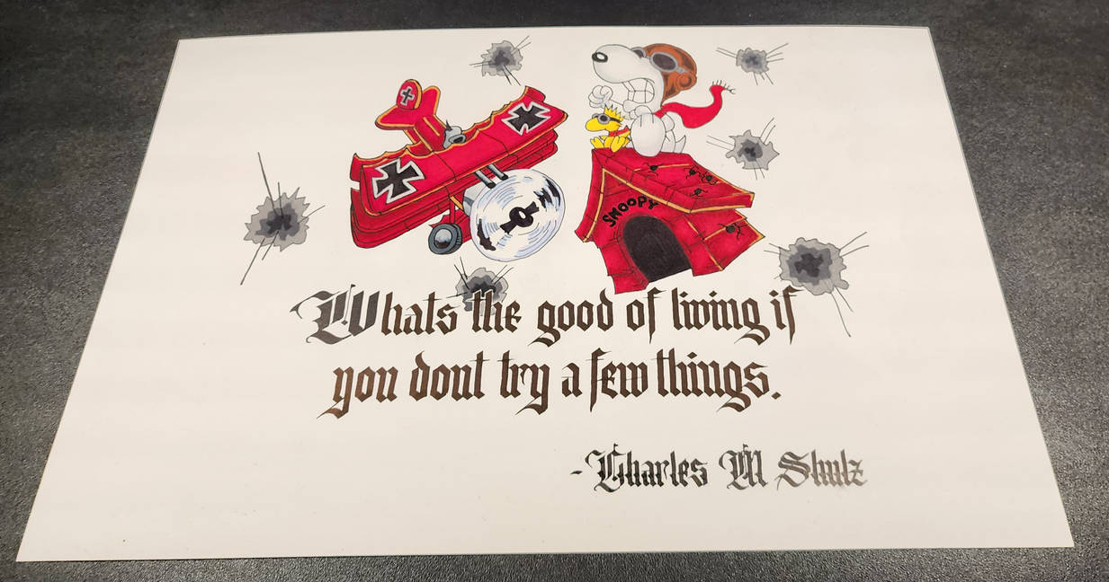 A little Gothic script and Snoopy! by mrbjengel on DeviantArt