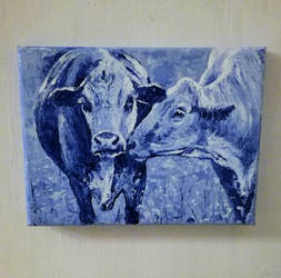 Blue cows 