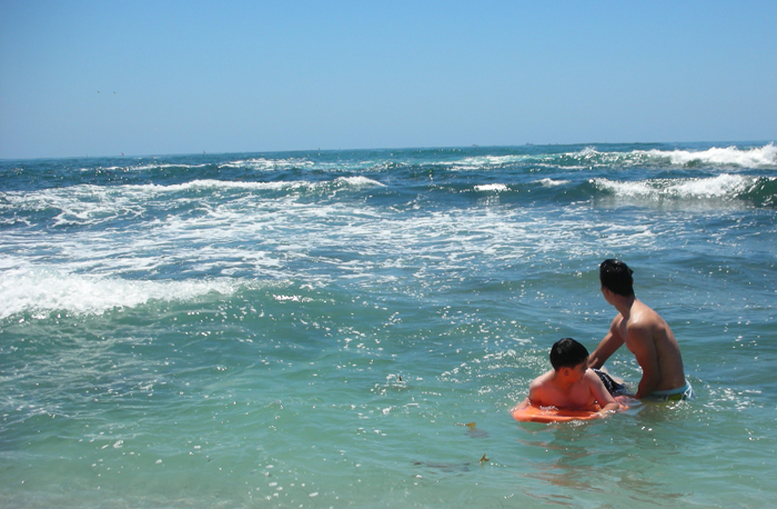 La Jolla Cove -- boarding