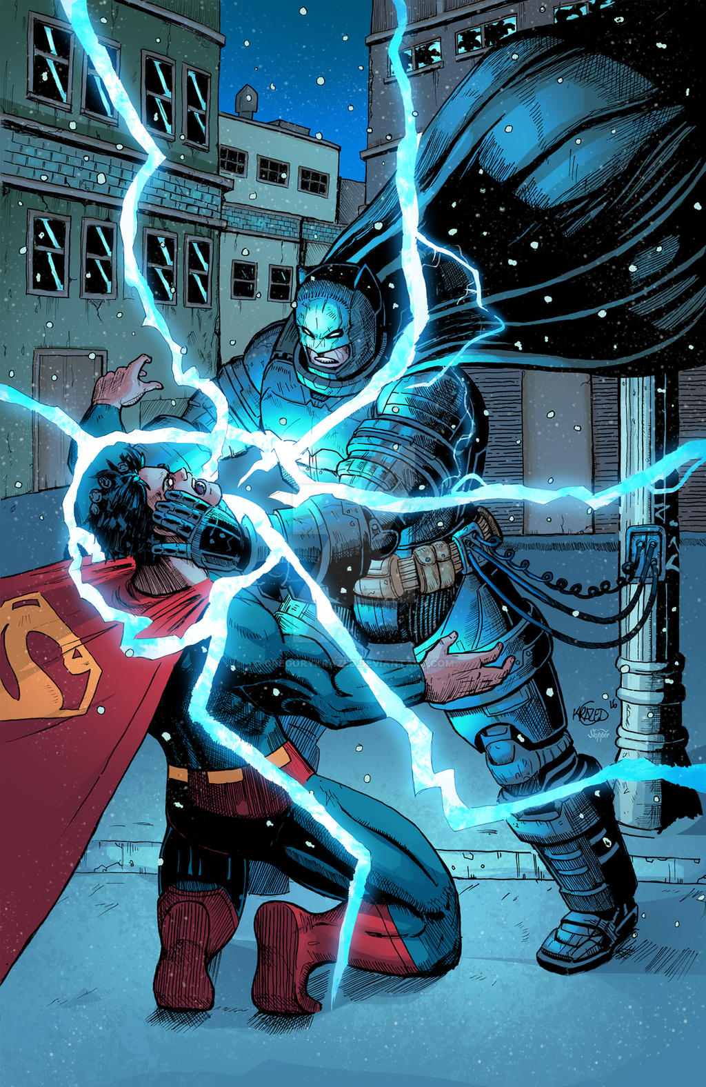 Batman vs Superman Dark Knight returns colored by GregoryKrazed on  DeviantArt