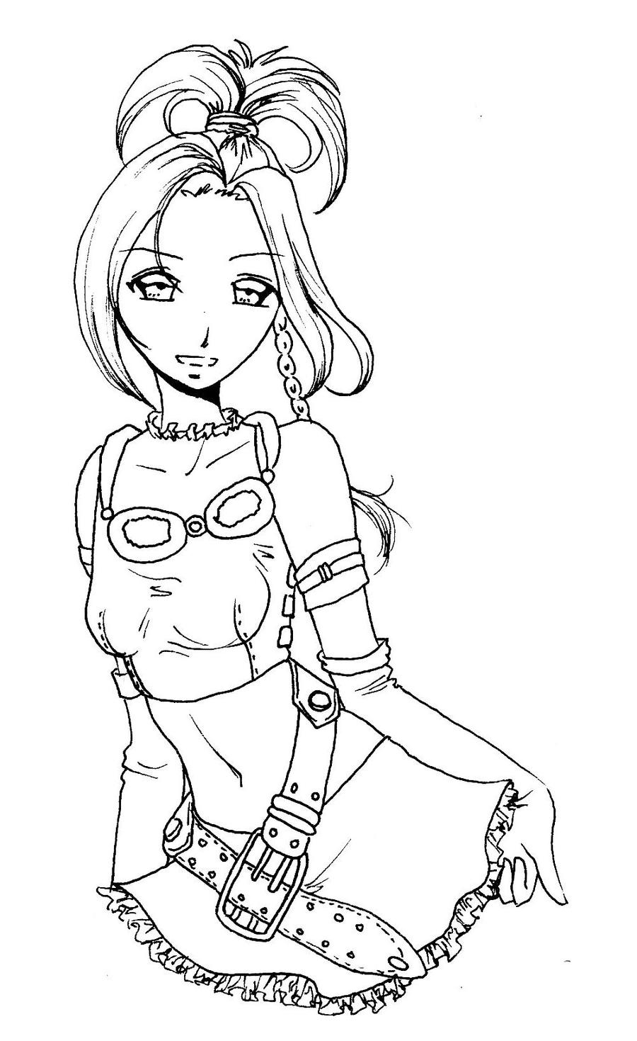 rikku at lineart