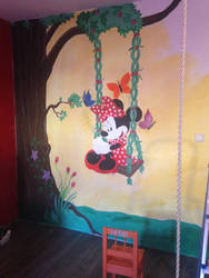 Wallpainting minnie