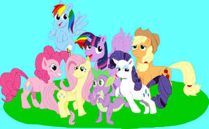 Mlp Main 6 and Spike