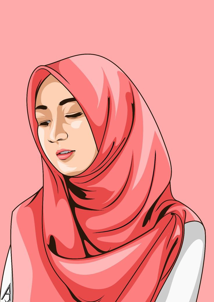 Hijab woman in cartoon illustration vector art by AWDsign on DeviantArt