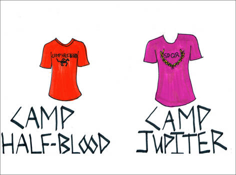 Camp Half-Blood and Camp Jupiter T-Shirts