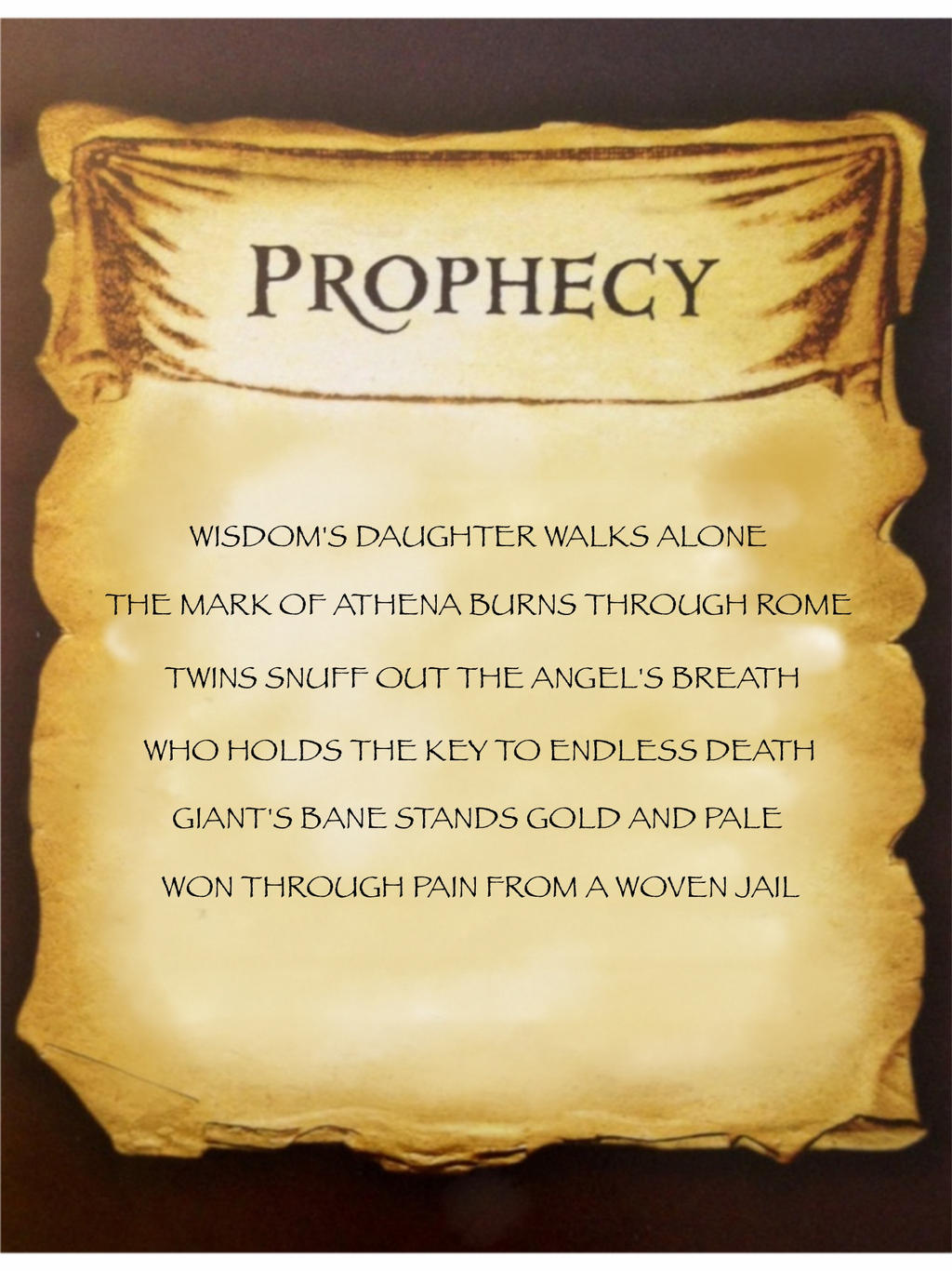 Mark of Athena Prophecy