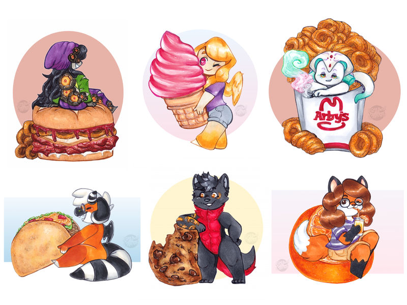 Food Lovers Drawing Ver. [Sold YCH Commissions]