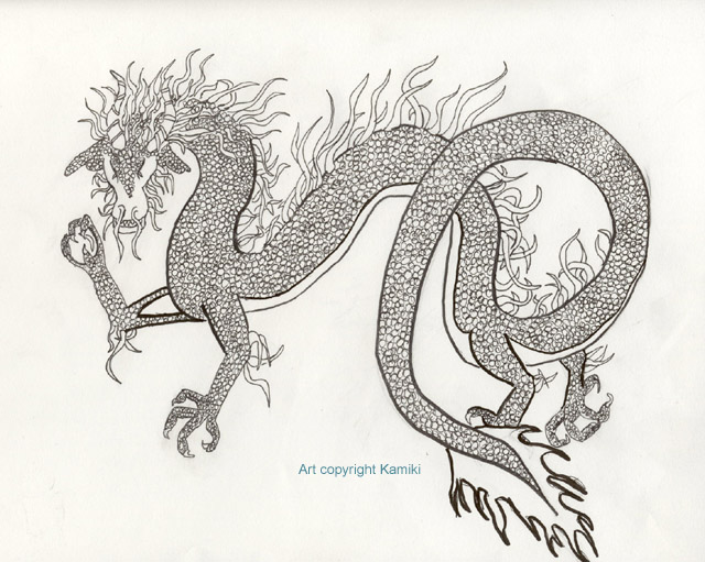 Asian Dragon inking