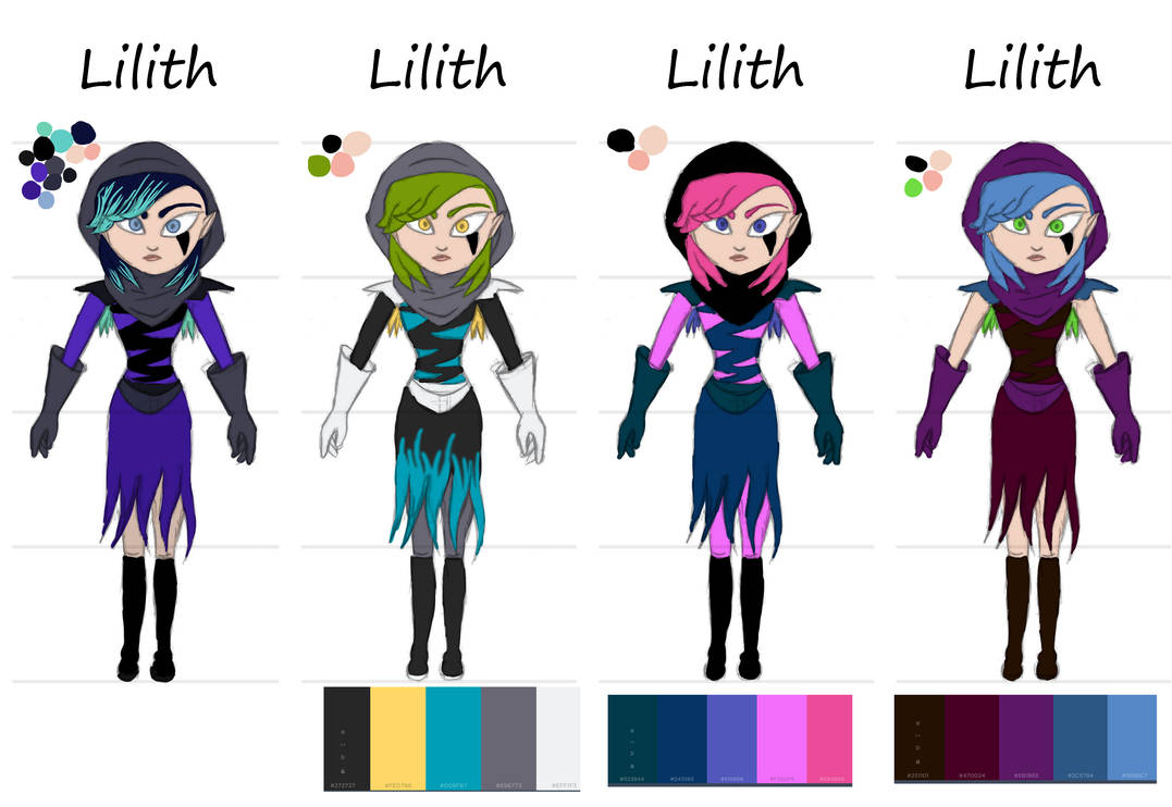 Lilith Color Lilith colour palette by CrazyMeliMelo on DeviantArt