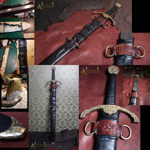 Custom Made sword sheet and new handle for a sword