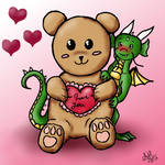 Valentines day art commission  [Kiko the Dragon]