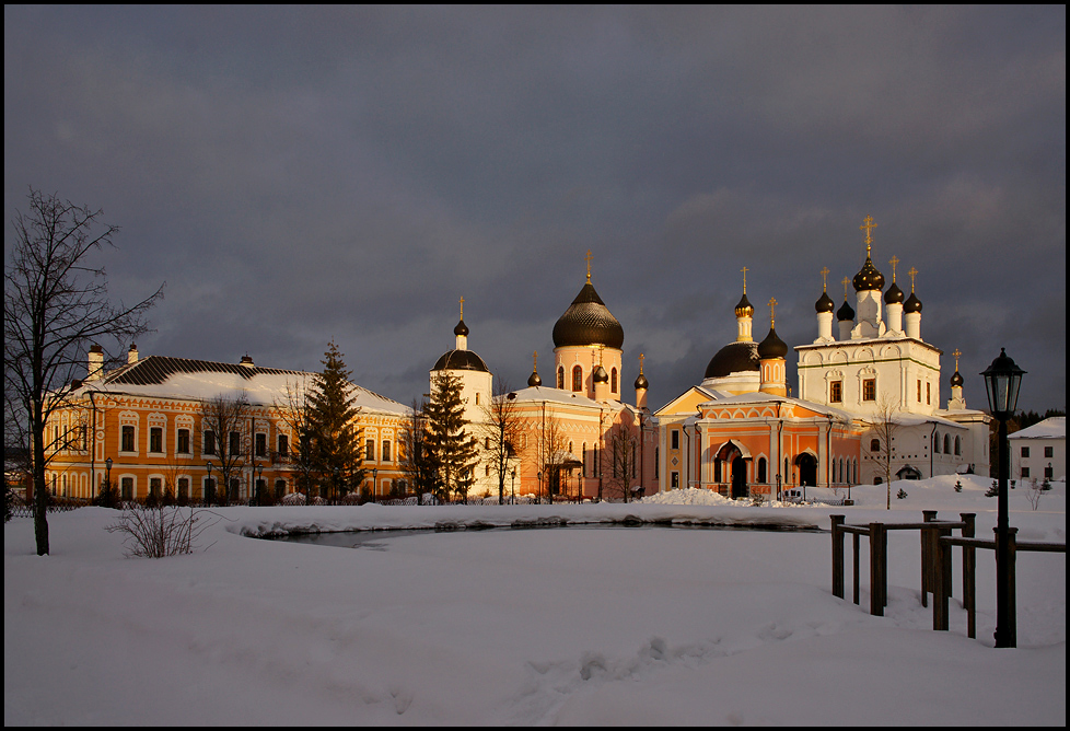 Sunset after snowfall...