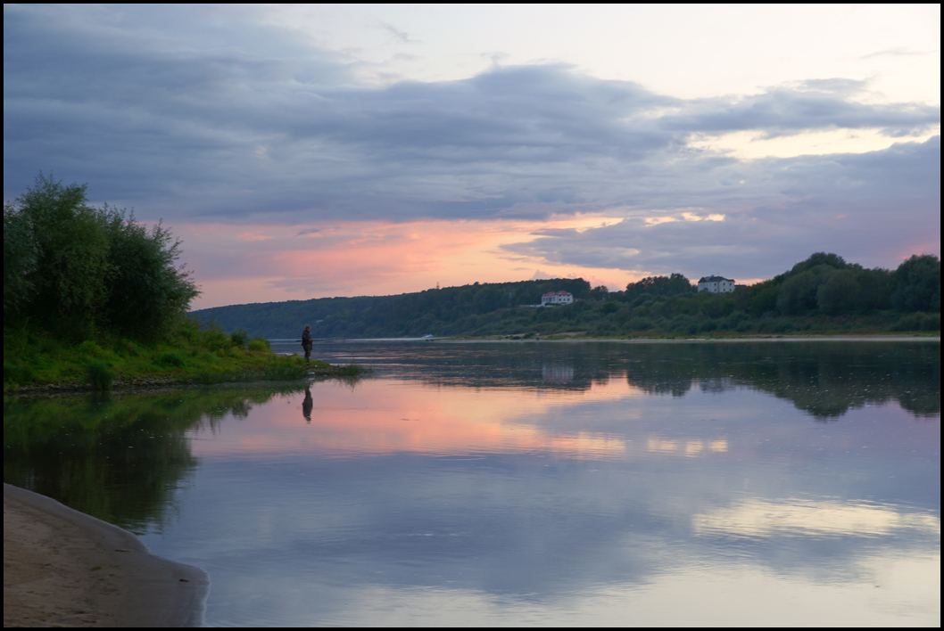 River. Evening