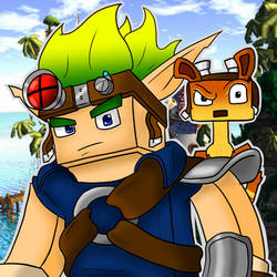 Minecraft Art: Jak and Daxter!