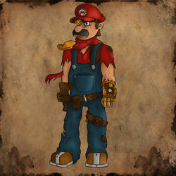 Steampunk Mario!