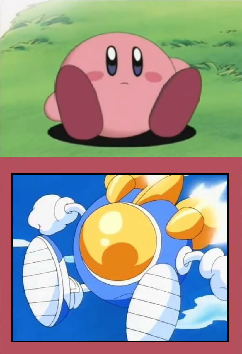 Kirby watches TwinBee Paradise