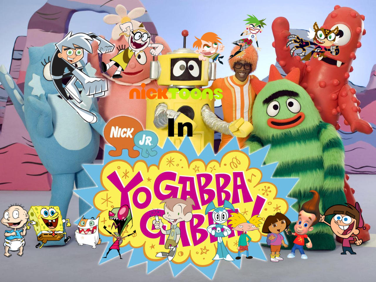 Nicktoons in Yo Gabba Gabba by LilJahmir08 on DeviantArt