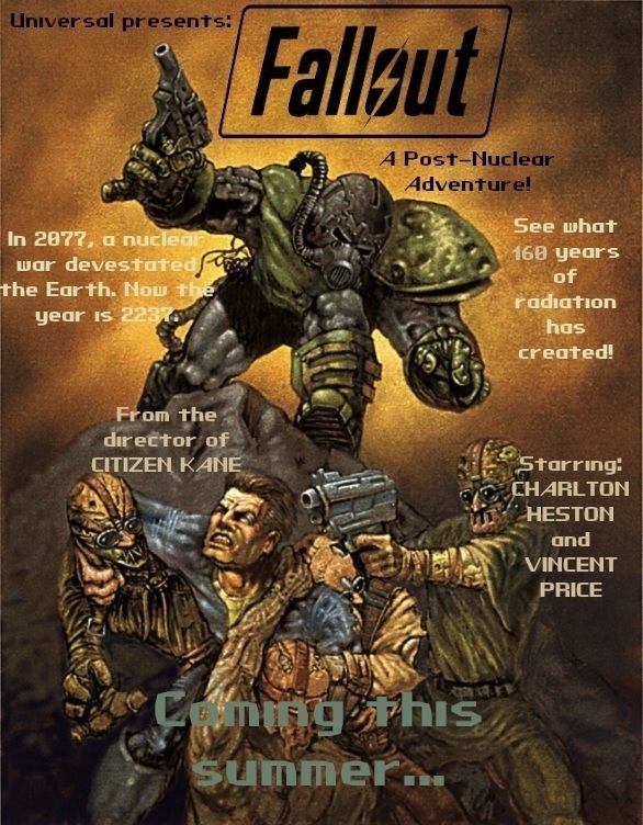 Fallout retro-style movie poster