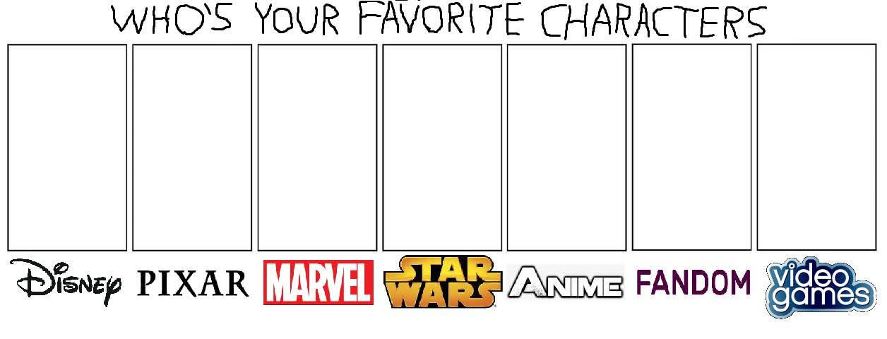 Random Empty Characters Favorite Characters Meme Blank by johnBoudreau on DeviantArt