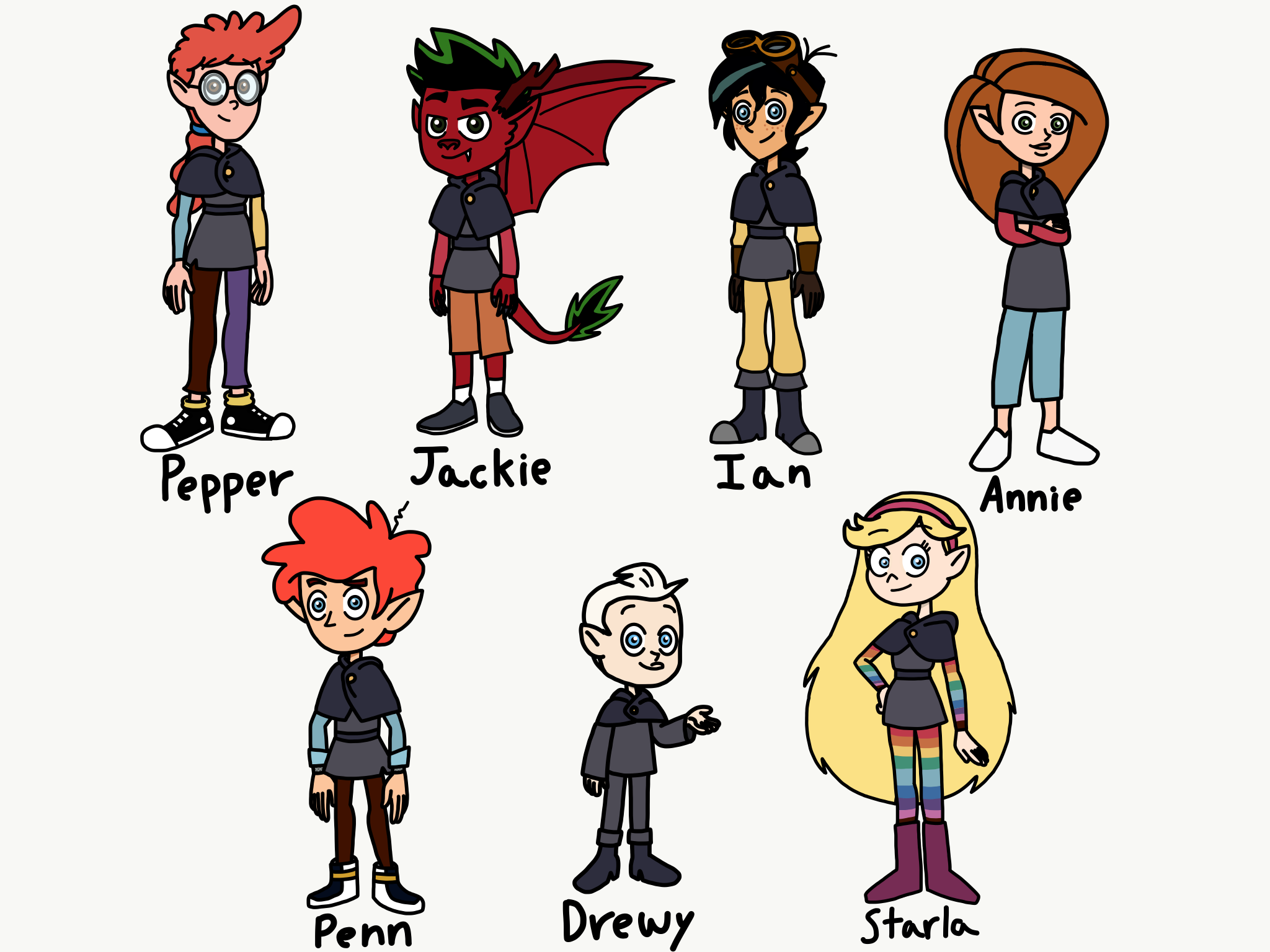 Another cast of The Owl House in my version by Leighanne16 on DeviantArt