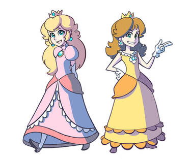 Peach and Daisy