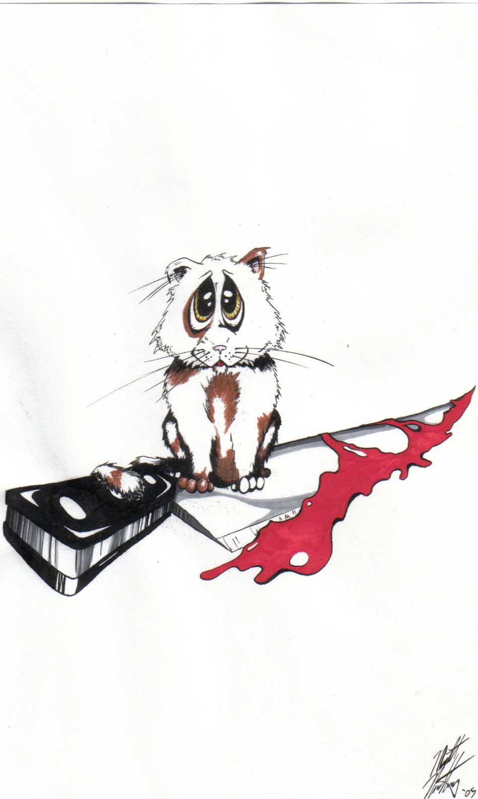 Kitty with a Knife