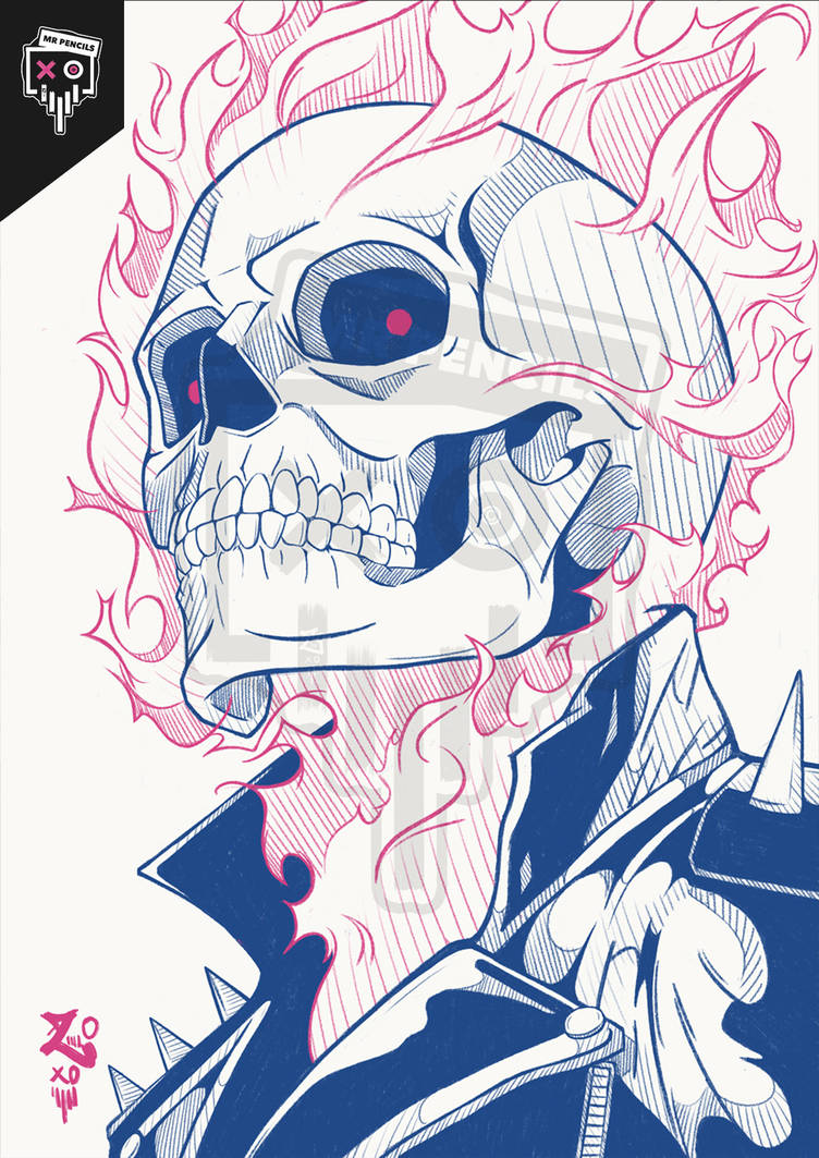 Ghost Rider Schech Ghost Rider vol.2 SKETCH by Mr Pencils by MrPencilsArt on DeviantArt