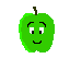 cute simple apple face GIF