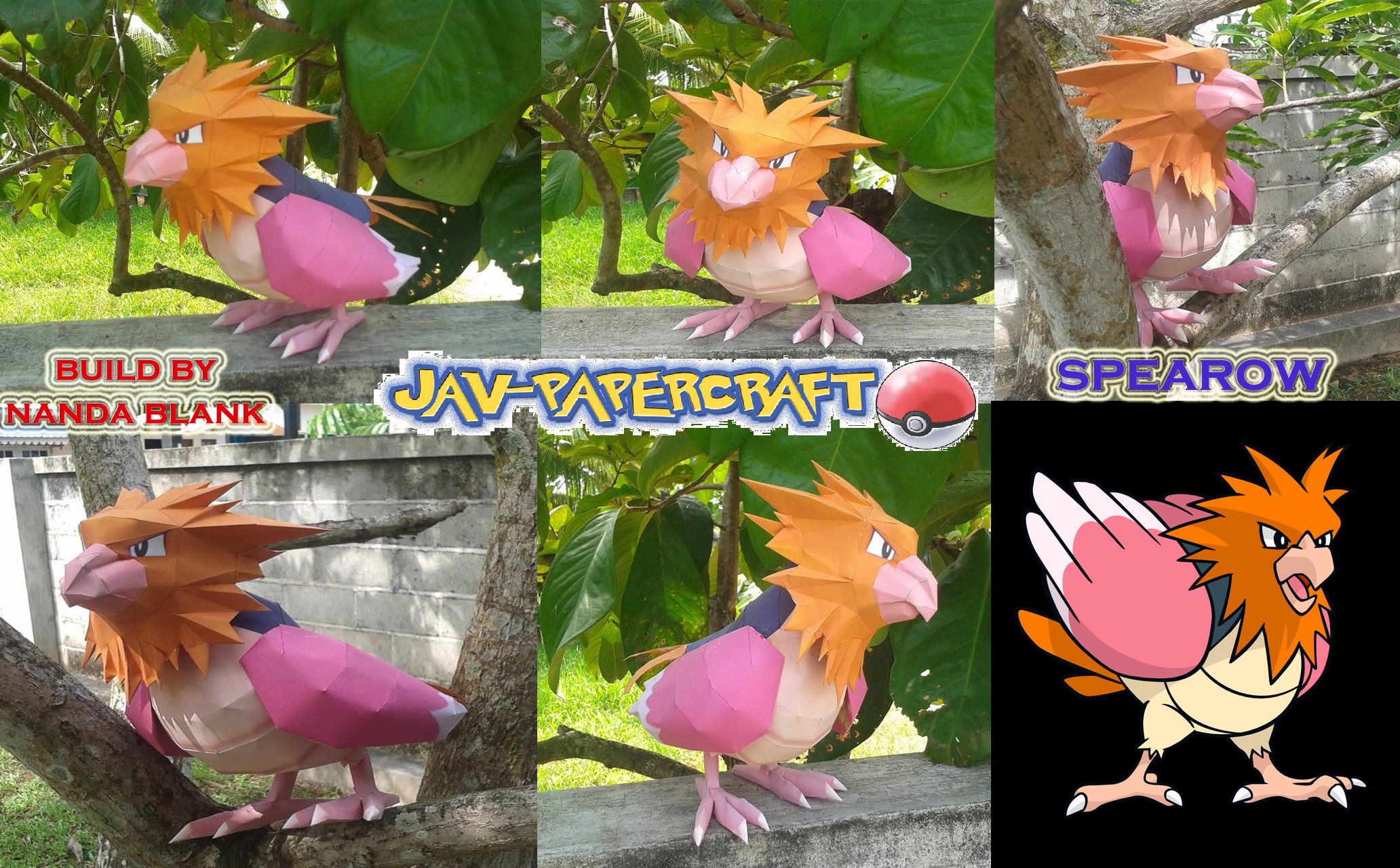 pokemon spearow papercraft