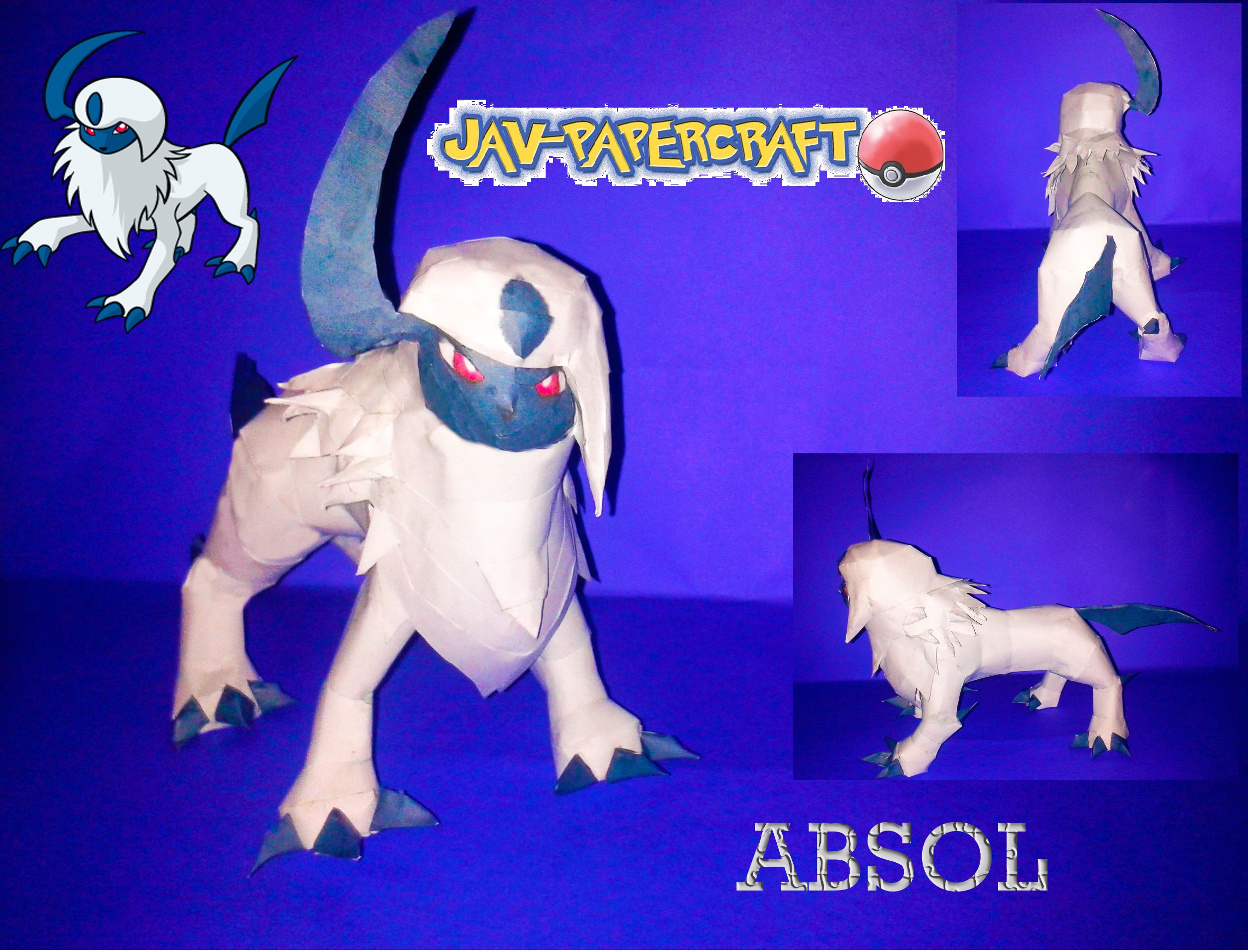 absol papercraft finished