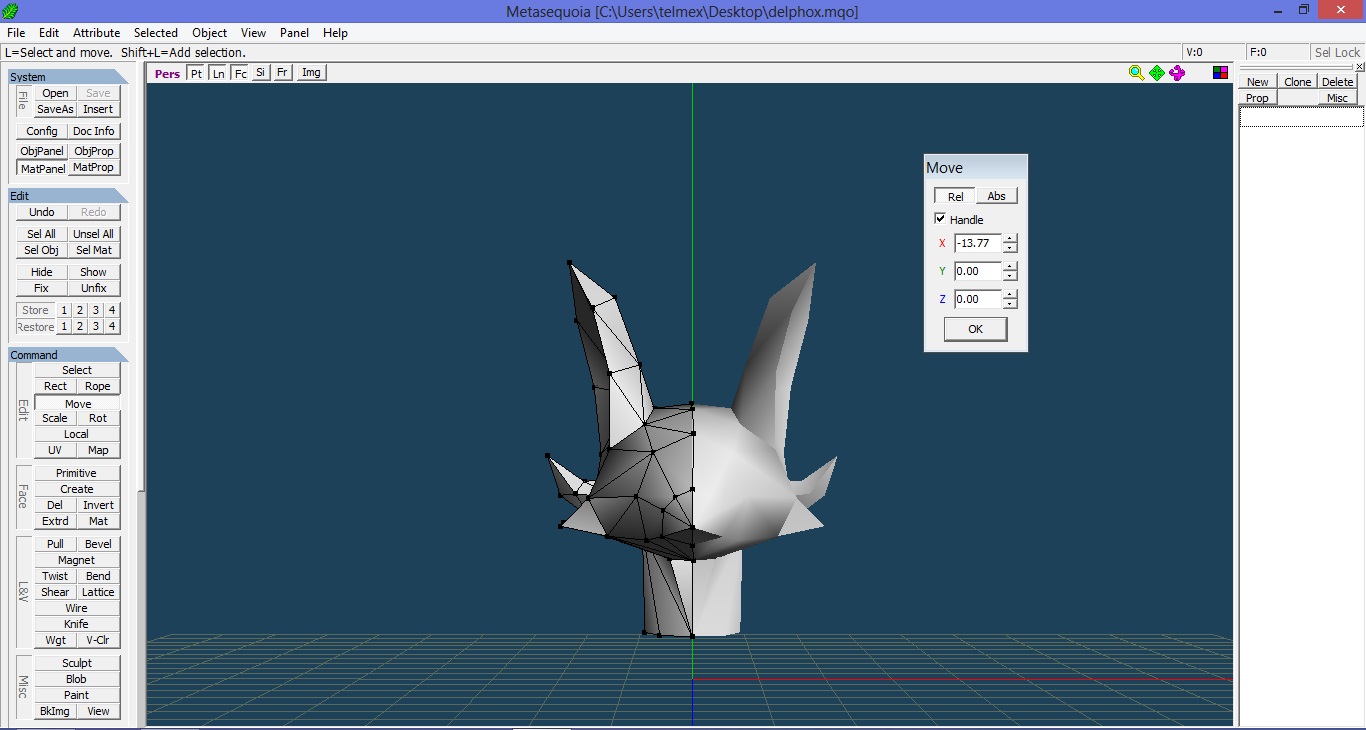 Delphox papercraft Wip