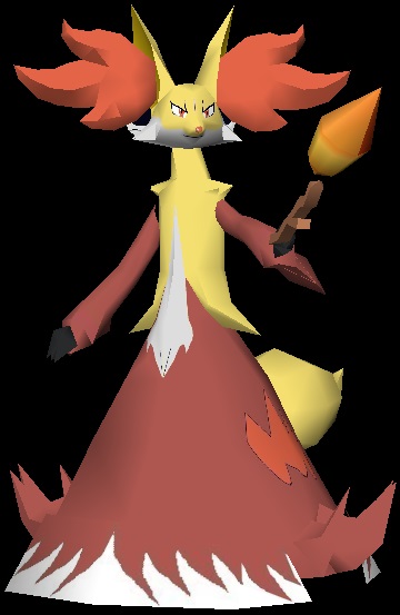 Delphox model done 2