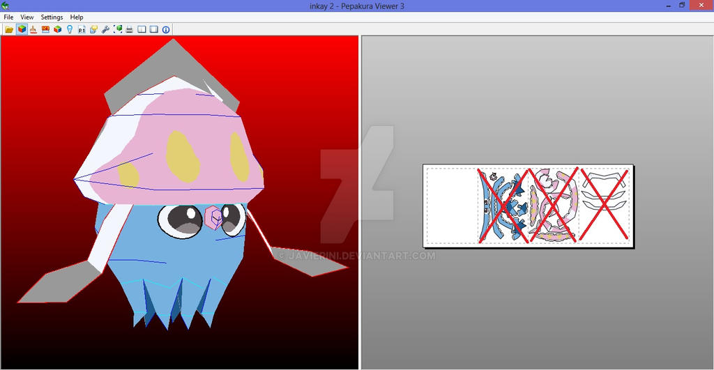 Inkay papercraft by javierini on DeviantArt