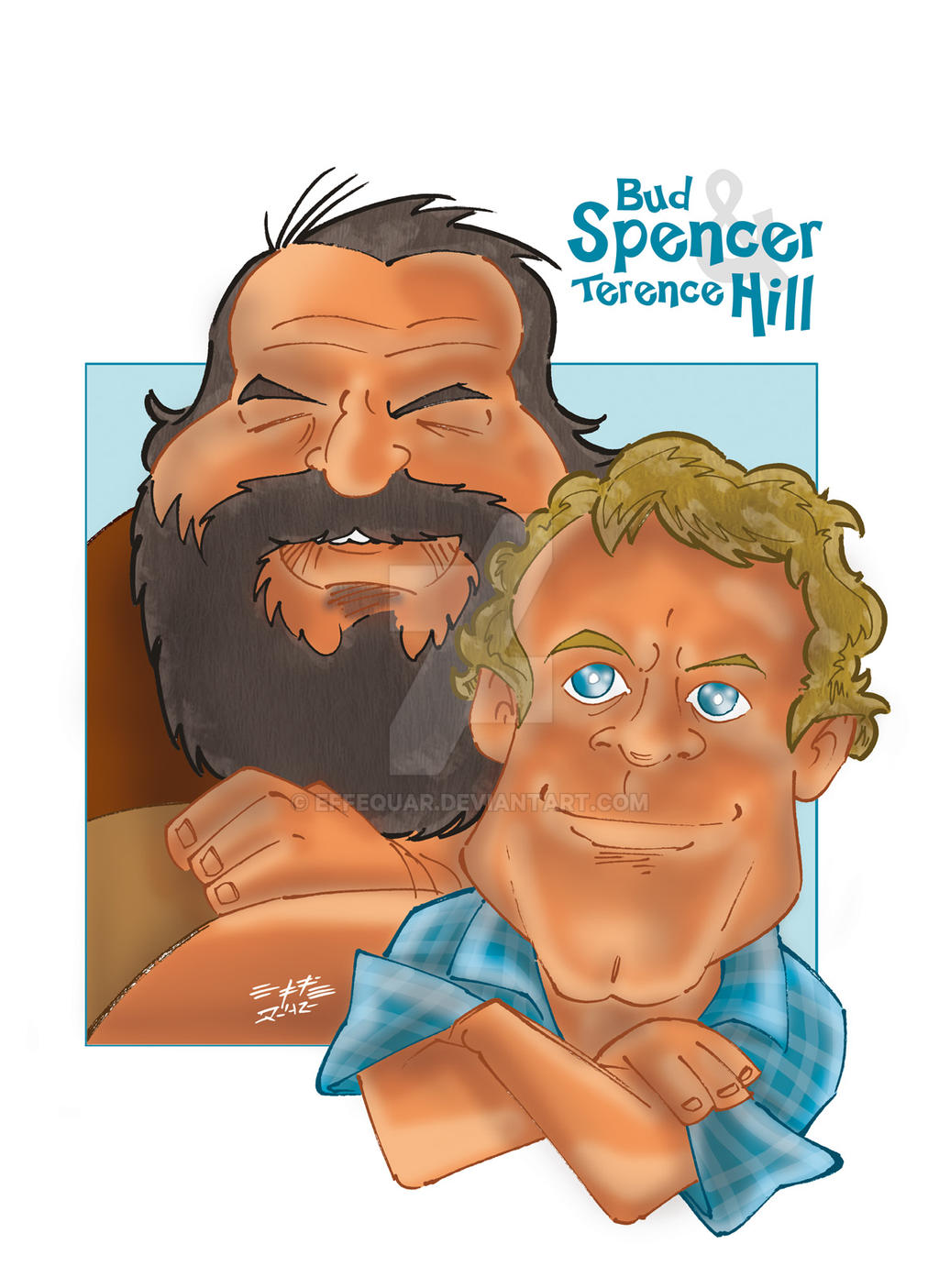 Bud Spencer e Terence Hill by effequar on DeviantArt