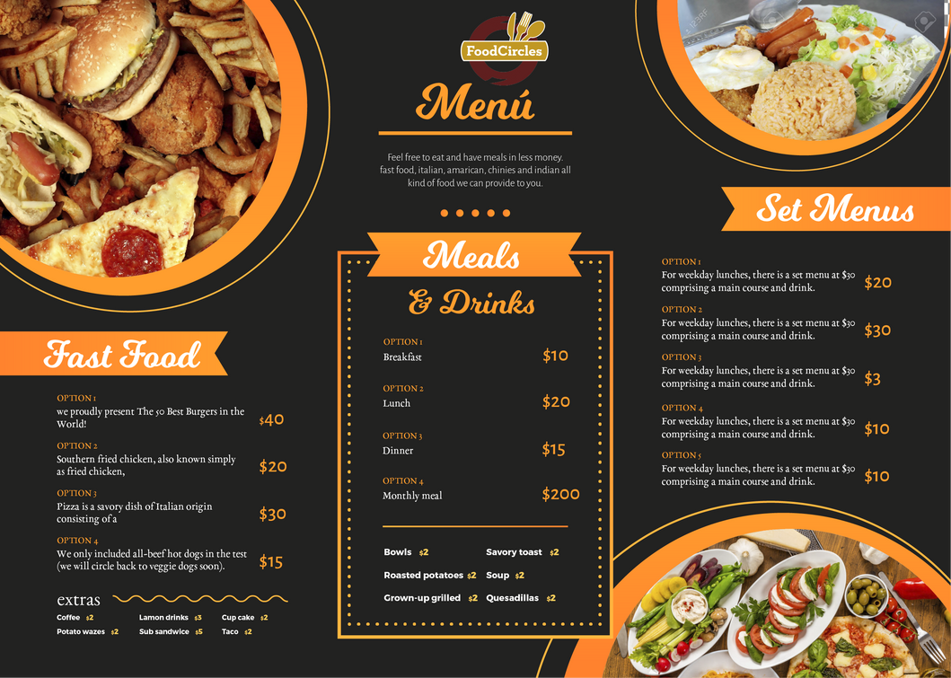 Restaurant Menu Card Design by mdattaind on DeviantArt