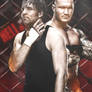 Hell In A Cell 2015 Poster v2. Ambrose and Orton.