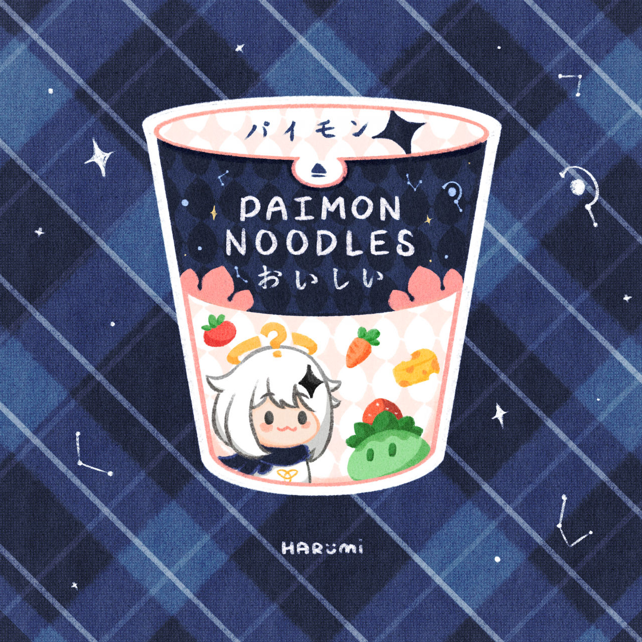 Paimon Writing Paimon Noodle - Genshin Impact by itsharumiart on DeviantArt
