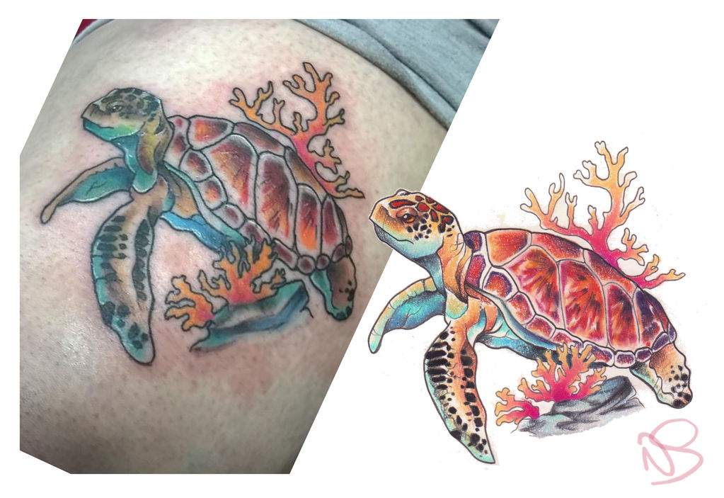 Sea Turtle- Design to Tattoo by Bluepisces97 on DeviantArt