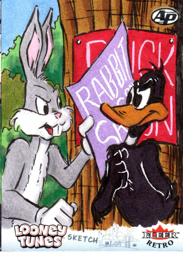 Deviantart Open Season Rabbit Rabbit Season Artist Proof Sketch Card by Sketch64 on DeviantArt