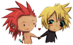 Chibi Axel and Roxas by Ascleme