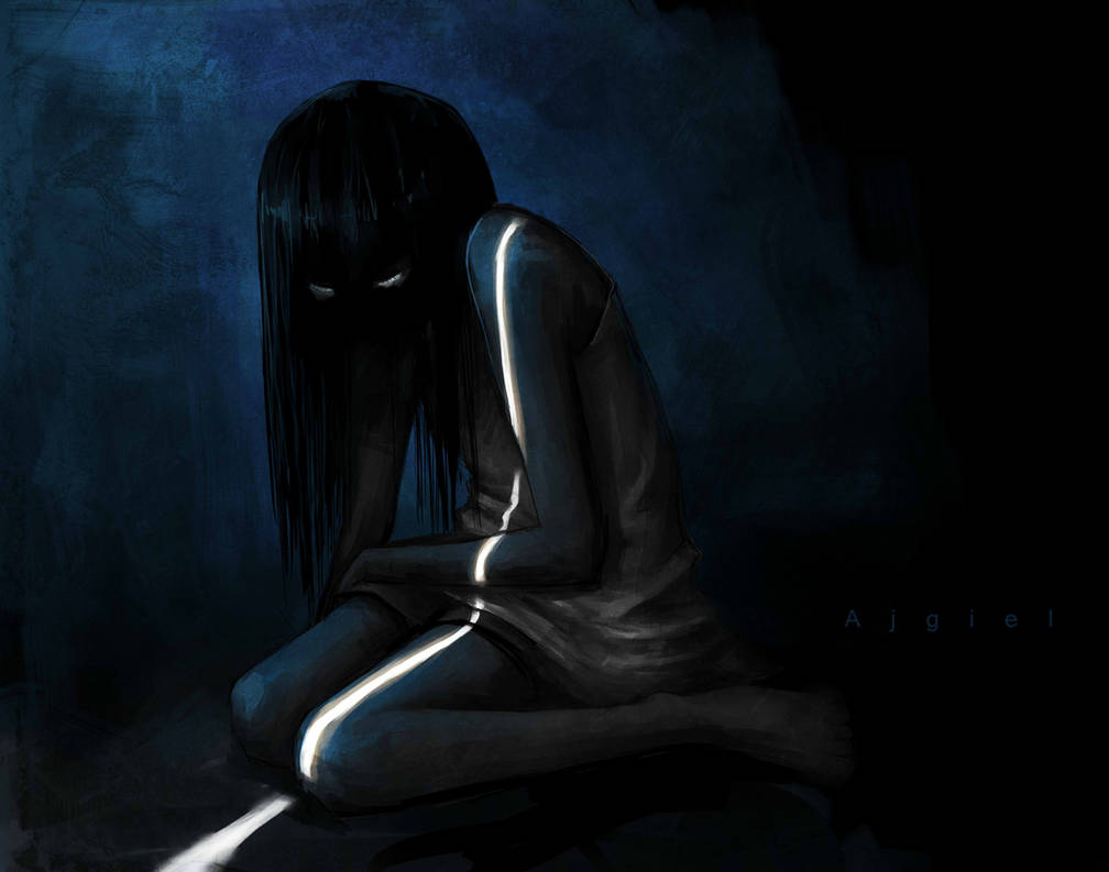 Любимый хоррор. Мрачная девушка. Картинки мрачные девушки. Девочка во тьме.
