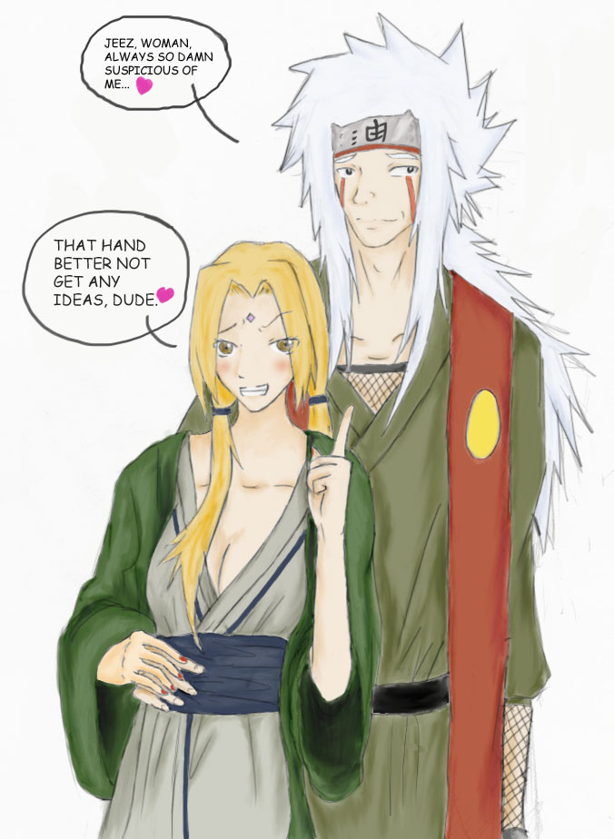 Jiraiya and Tsunade