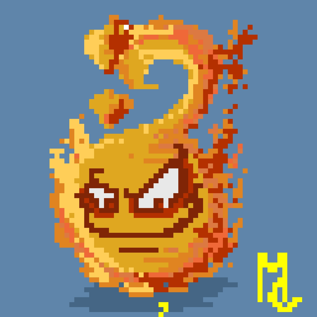 Flame Pixel art by Marioarmand on DeviantArt