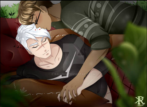 FanArt (Voltron:ShiroxAdam):Rest, you deserve it.