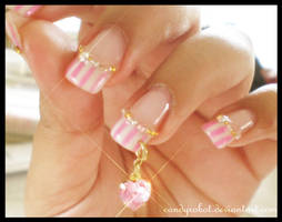 Pinky Heart Nails