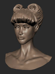 Mudbox Practice: Beatriz Remake (wip)