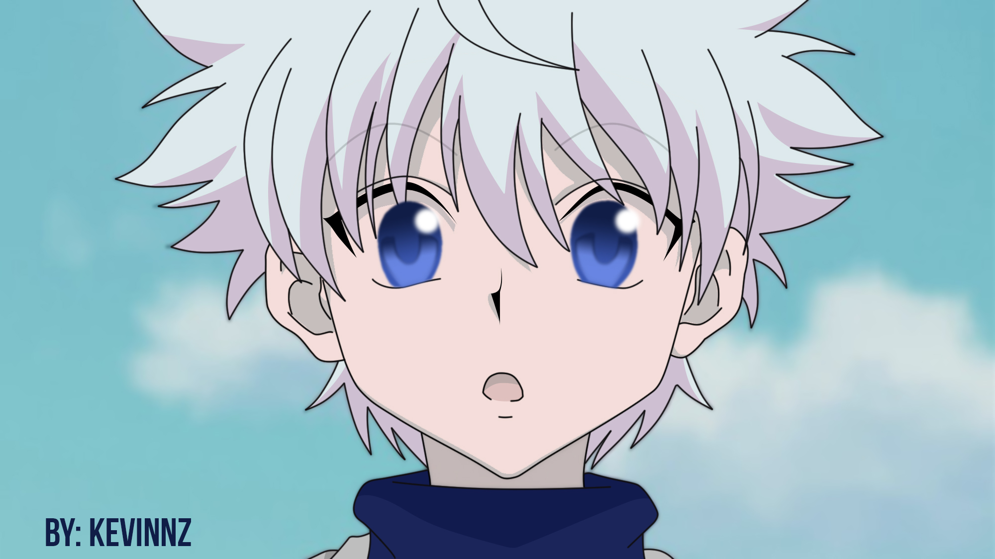 Killua Lineart + Color by Kevinnz36 on DeviantArt